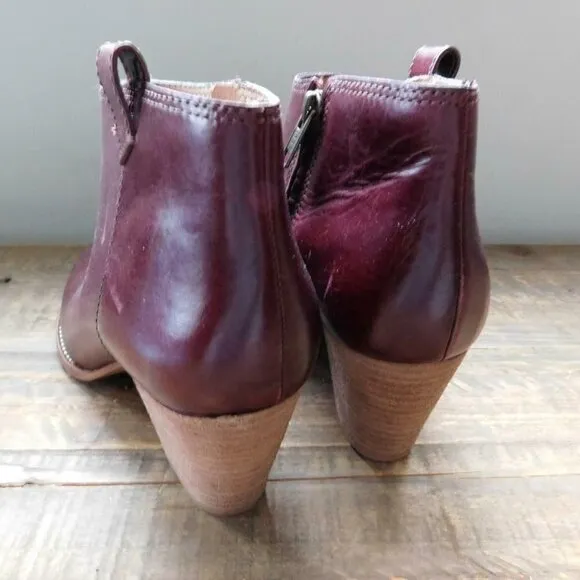 ! Madewell $228 The Billie Boot Cabernet f8640