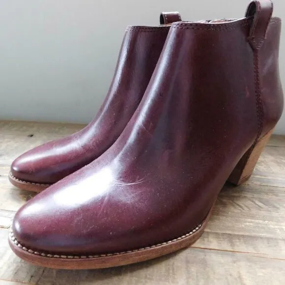 ! Madewell $228 The Billie Boot Cabernet f8640