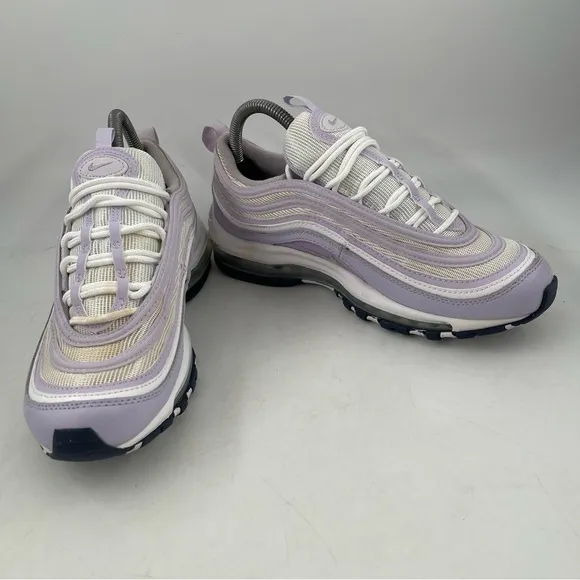 👞 Nike Air Max ‘97 Kids - SZ 6.5 Y - White Violet Frost 912522-114 Shoe Sneaker