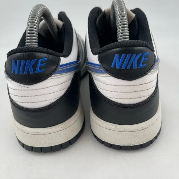 👞 Nike Kids Dunk Low TPU Swoosh -SZ 6.5 Y - Next Nature White Black Blue Shoes