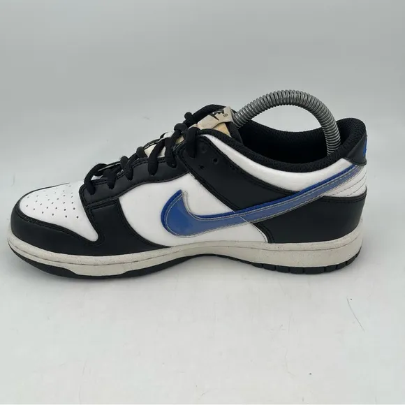 👞 Nike Kids Dunk Low TPU Swoosh -SZ 6.5 Y - Next Nature White Black Blue Shoes