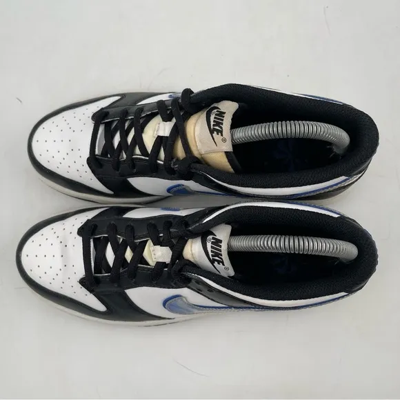 👞 Nike Kids Dunk Low TPU Swoosh -SZ 6.5 Y - Next Nature White Black Blue Shoes
