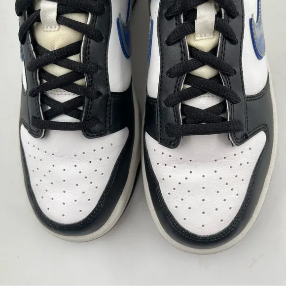 👞 Nike Kids Dunk Low TPU Swoosh -SZ 6.5 Y - Next Nature White Black Blue Shoes