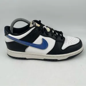 👞 Nike Kids Dunk Low TPU Swoosh -SZ 6.5 Y - Next Nature White Black Blue Shoes
