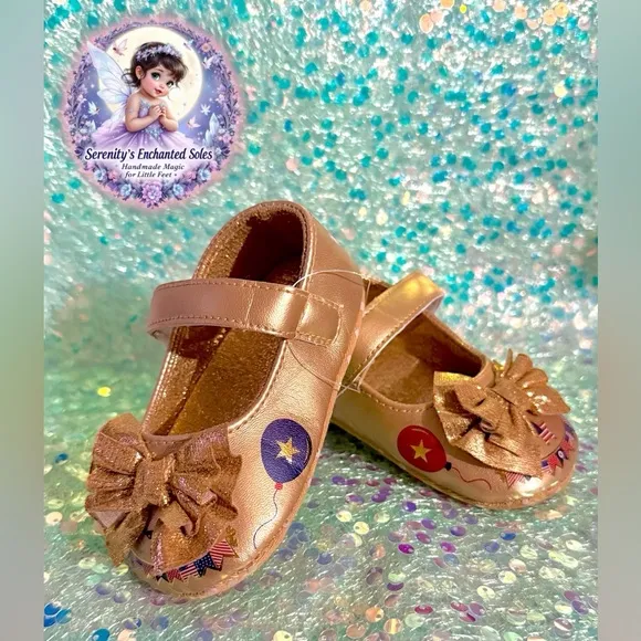 ✨❤️‍🔥🇺🇸 OOAK Star Spangled Soles for Tiny Toes!🇺🇸❤️‍🔥✨ CUSTOM LIMITED EDITION