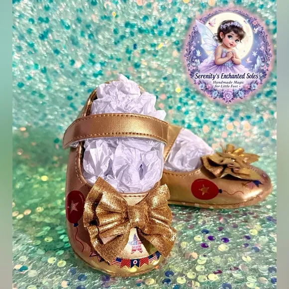 ✨❤️‍🔥🇺🇸 OOAK Star Spangled Soles for Tiny Toes!🇺🇸❤️‍🔥✨ CUSTOM LIMITED EDITION