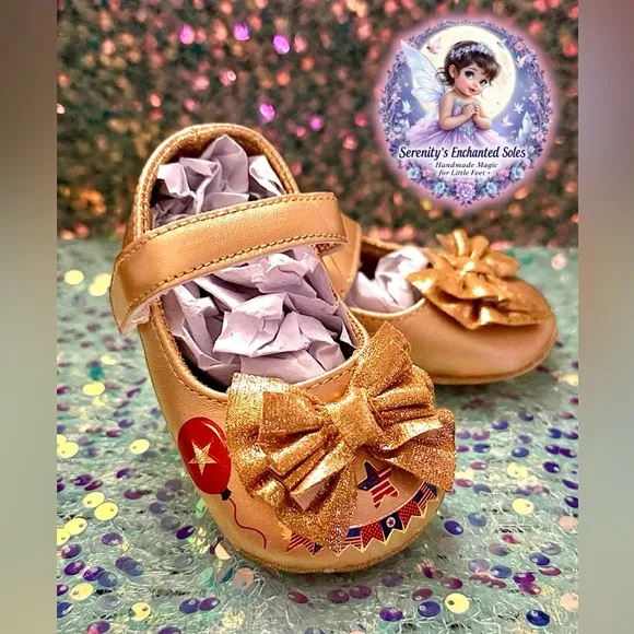 ✨❤️‍🔥🇺🇸 OOAK Star Spangled Soles for Tiny Toes!🇺🇸❤️‍🔥✨ CUSTOM LIMITED EDITION