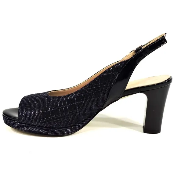 🇮🇹 PLATFORM HEELED BLUE SANDALS