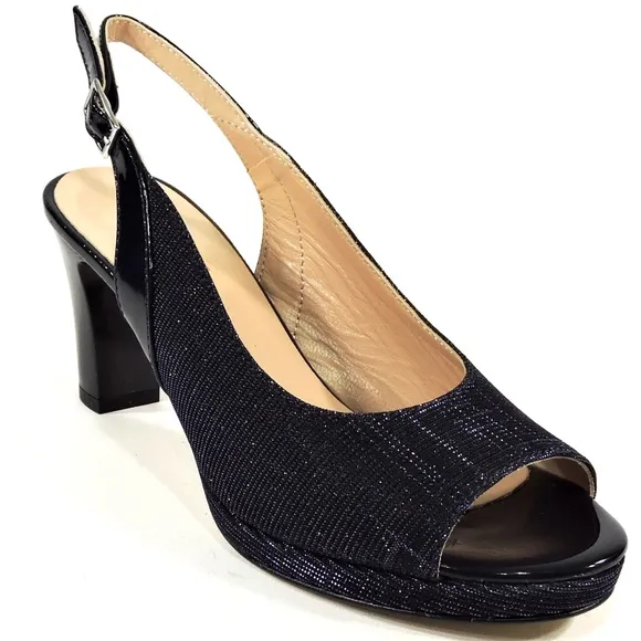 🇮🇹 PLATFORM HEELED BLUE SANDALS