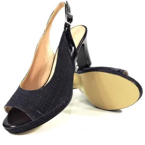 🇮🇹 PLATFORM HEELED BLUE SANDALS