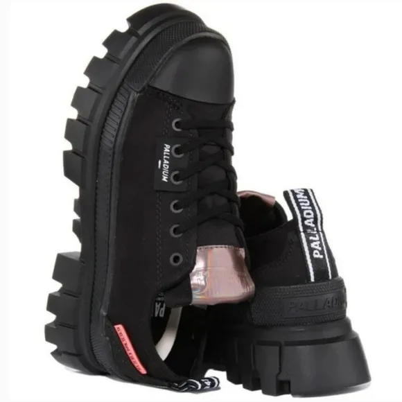 🌺 SALE Chunky Black Goth Punk Combat Boot Shoes Palladium Platform Boots New