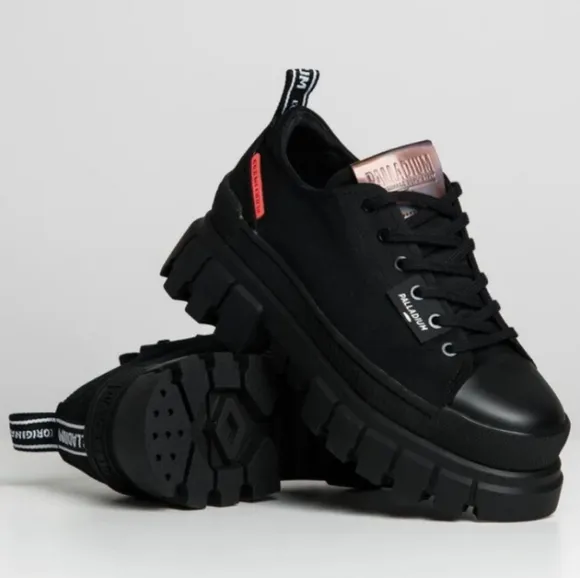 🌺 SALE Chunky Black Goth Punk Combat Boot Shoes Palladium Platform Boots New