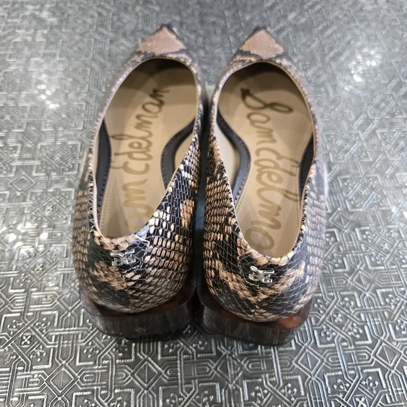 🐢 Sam Edelman Women's Snake Skin Shoe. Size 10 1.5&quot; Heel