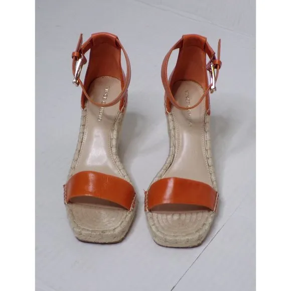 🆕 VINCE CAMUTO Meddrina Espadrille Wedge Ankle Strap Sandal Shoes 6.5