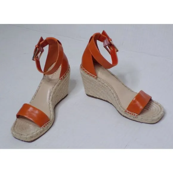 🆕 VINCE CAMUTO Meddrina Espadrille Wedge Ankle Strap Sandal Shoes 6.5