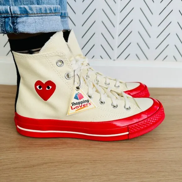 ❤️10.5 Converse Chuck All Star 70 Hi Comme des Garcons PLAY Women Shoes A01794C