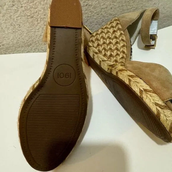 1901 Espadrilles Ankle Strap Sandals, Size 6.5M New