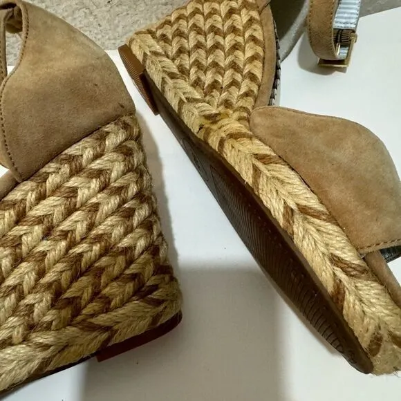 1901 Espadrilles Ankle Strap Sandals, Size 6.5M New