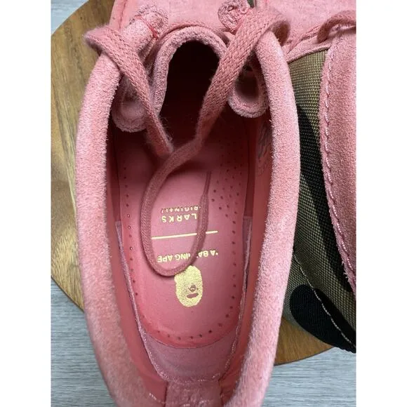 A BATHING APE × CLARKS Wallabee Boots - Men's Size 10