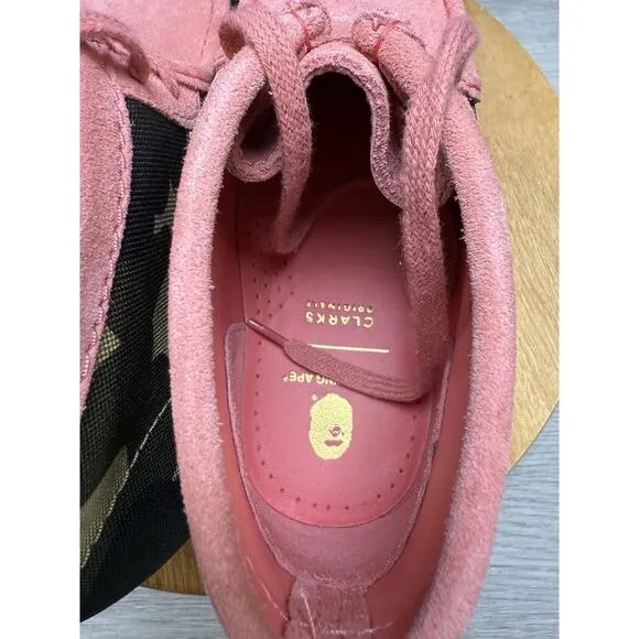A BATHING APE × CLARKS Wallabee Boots - Men's Size 10