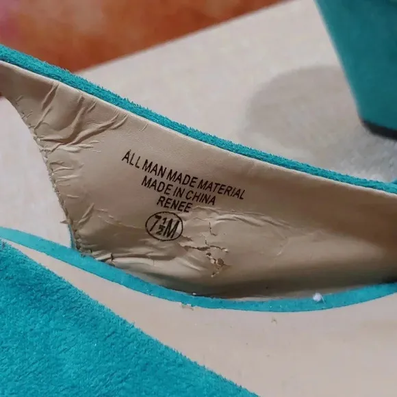 A pair of wedge shoes