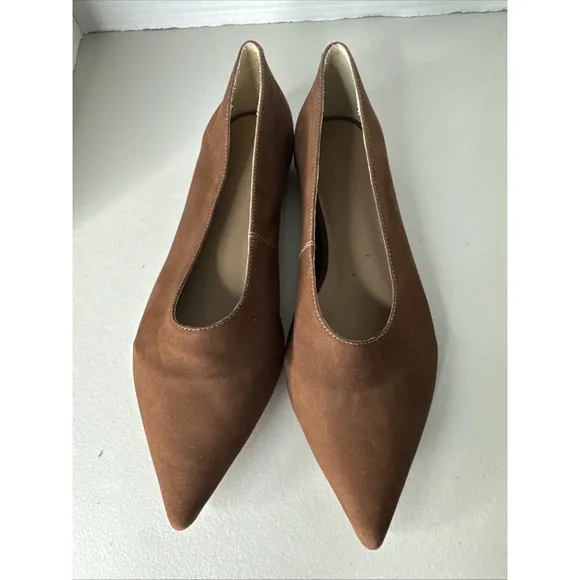 ABLE Lizbeth pointed Toe SZ 8M Brown leather closet, staple quiet luxury