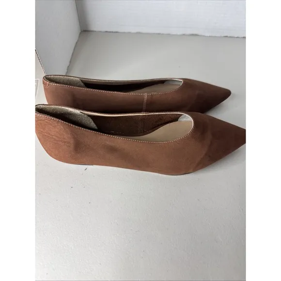 ABLE Lizbeth pointed Toe SZ 8M Brown leather closet, staple quiet luxury