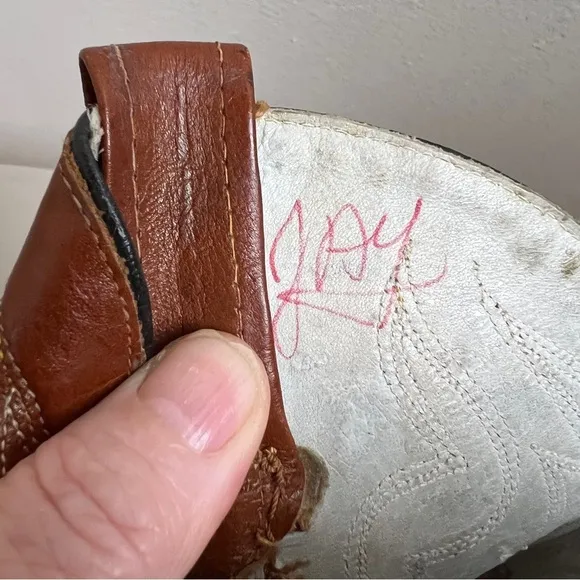 ACME Leather Western Cowboy Boots, Brown w/Pointed Toes. Size 7-1/2 D.