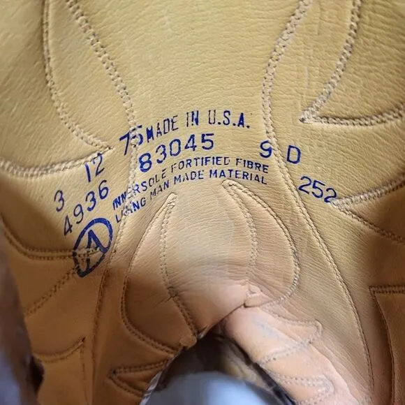 Acme Men's Leather Western Cowboy Boots Size 9D