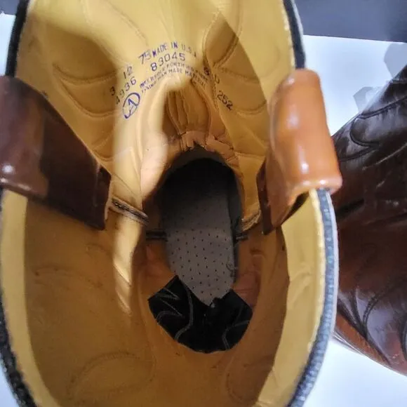Acme Men's Leather Western Cowboy Boots Size 9D