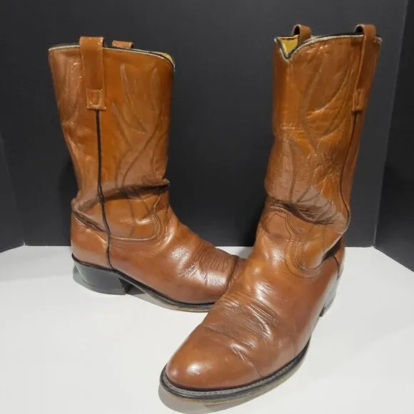 Acme Men's Leather Western Cowboy Boots Size 9D