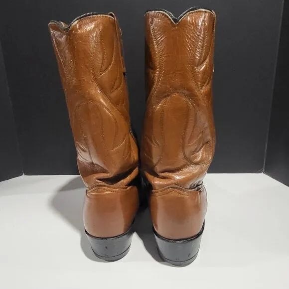 Acme Men's Leather Western Cowboy Boots Size 9D