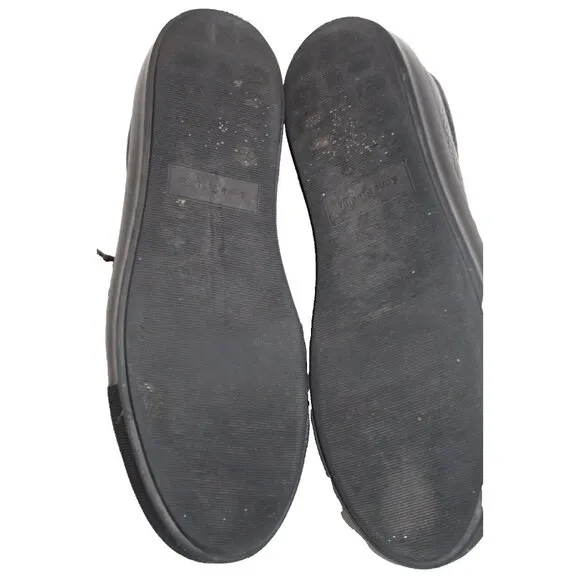 Acne Studios Adrian Grain Black Leather Sneakers Shoes Mens Size EUR 44 / US 11
