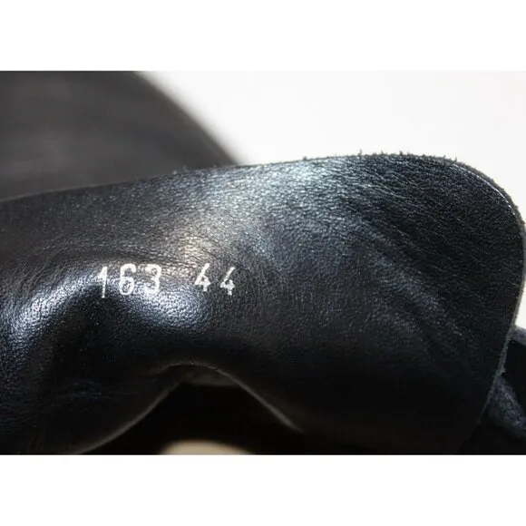 Acne Studios Adrian Grain Black Leather Sneakers Shoes Mens Size EUR 44 / US 11