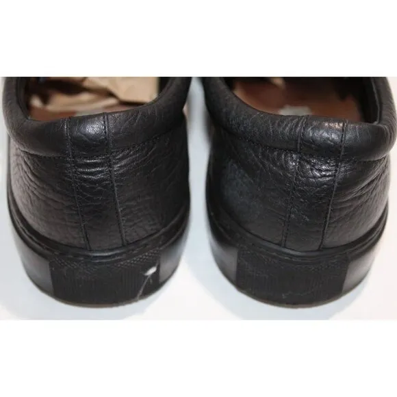 Acne Studios Adrian Grain Black Leather Sneakers Shoes Mens Size EUR 44 / US 11
