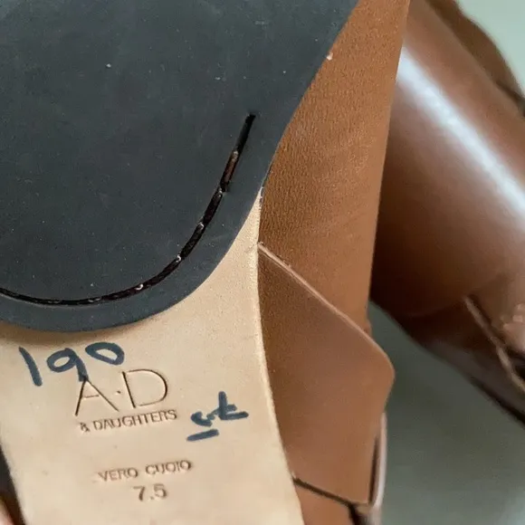 AD &amp; Daughters Declann Leather Block Boots.
