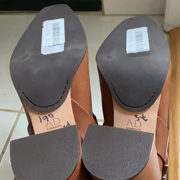 AD &amp; Daughters Declann Leather Block Boots.