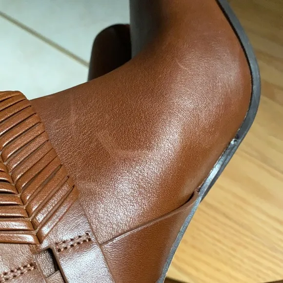 AD &amp; Daughters Declann Leather Block Boots.