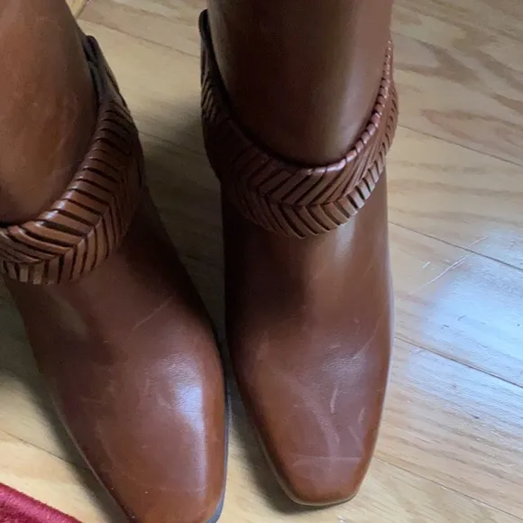 AD &amp; Daughters Declann Leather Block Boots.