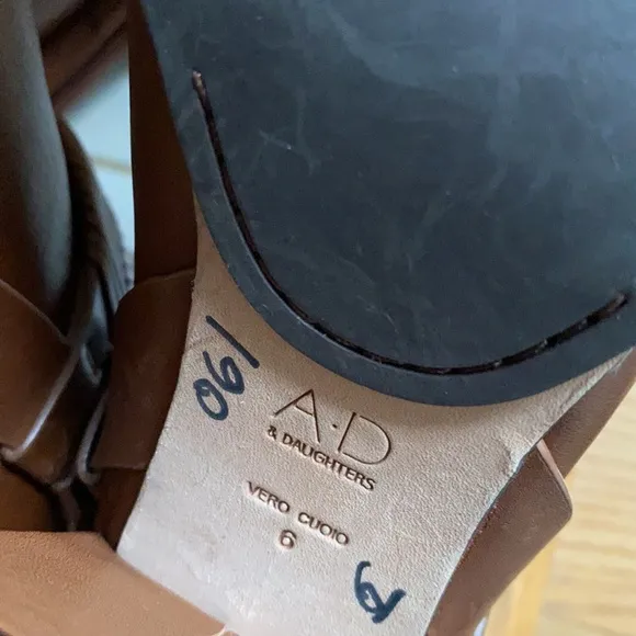 AD &amp; Daughters Declann Leather Block Boots.