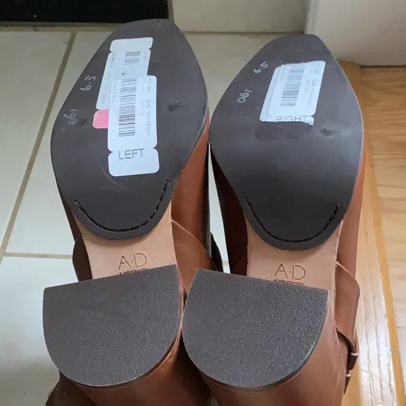 AD &amp; Daughters Declann Leather Block Boots.