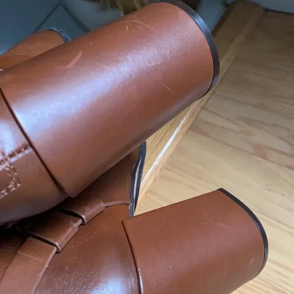 AD &amp; Daughters Declann Leather Block Boots.