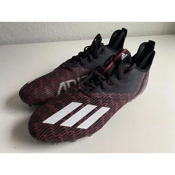 Adidas Adizero Scorch Louisville Football Cleats Black Red GY5648 Men’s Sz 13.5