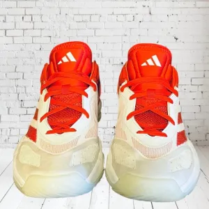 Adidas Adizero Select 2.0 Low Top Shoe Basketball Red &amp; White Men Sz 12
