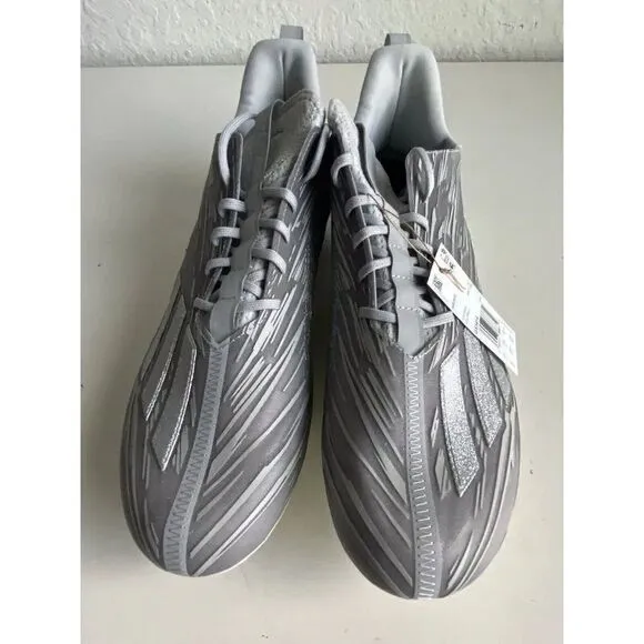 Adidas Adizero Silver Metallic Grey Football Cleats GX5414 Men’s Size 15
