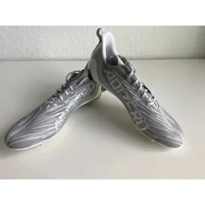 Adidas Adizero Silver Metallic Grey Football Cleats GX5414 Men’s Size 15