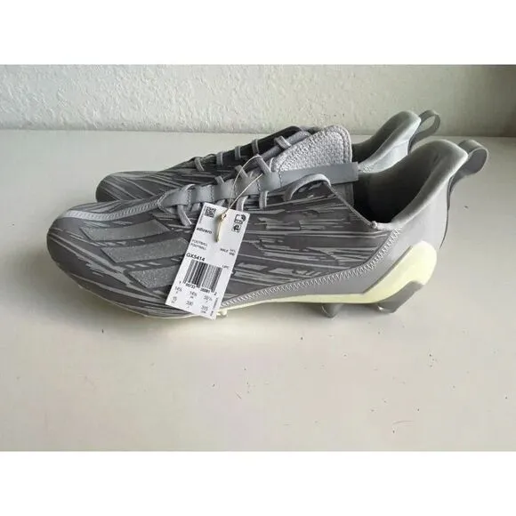 Adidas Adizero Silver Metallic Grey Football Cleats GX5414 Men’s Size 15