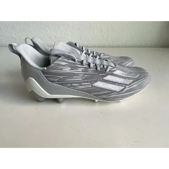Adidas Adizero Silver Metallic Grey Football Cleats GX5414 Men’s Size 15