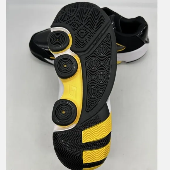 Adidas Agent Gil Restomod Basketball Shoe Sneaker Mens 12.5 Black Gold Steel