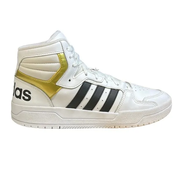 Adidas Entrap White Gold Metallic Men's High Top Shoes Sneakers #FY4284 Size 9.5
